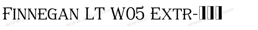 Finnegan LT W05 Extr字体转换